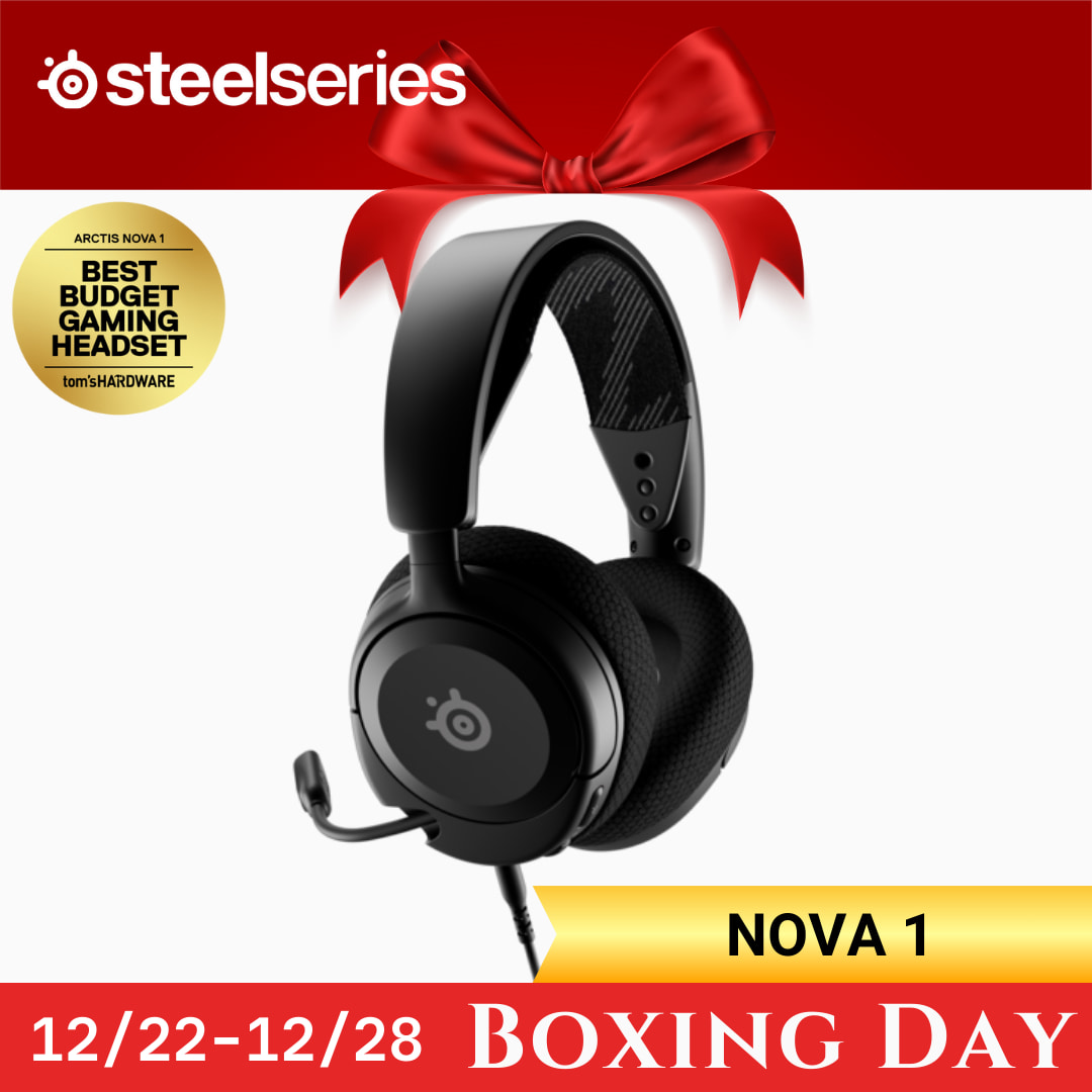 賽睿 SteelSeries Arctis Nova 1 有線電競耳麥-黑