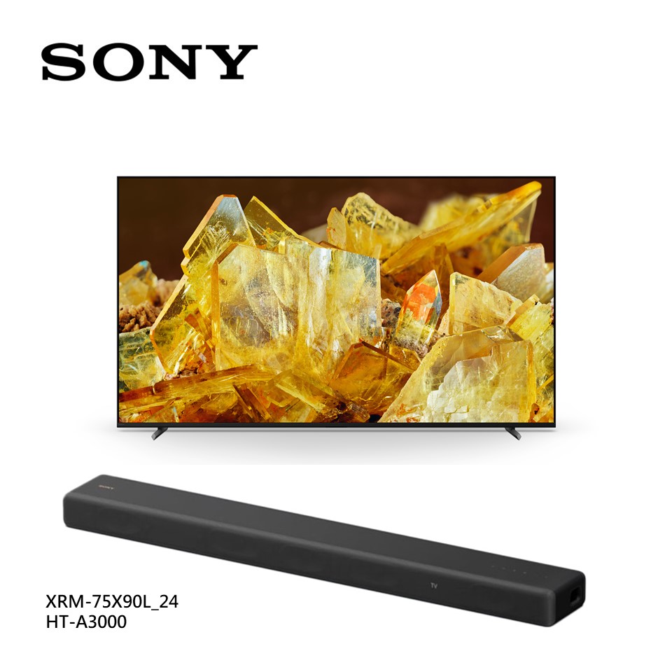 (電視+劇院組合)SONY 75型4K LED智慧連網顯示器+SONY 3.1聲道單件式杜比全景聲微型劇院