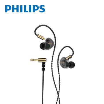 PHILIPS TAE7009 IEM監聽入耳式有線耳機-黑