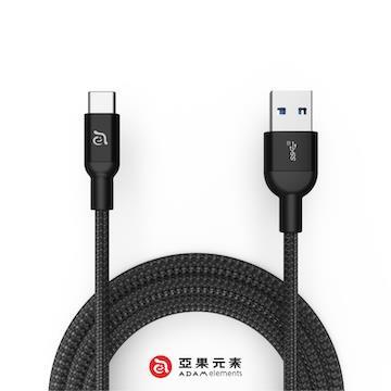 ADAM M100+ A to C充電傳輸線1M-黑