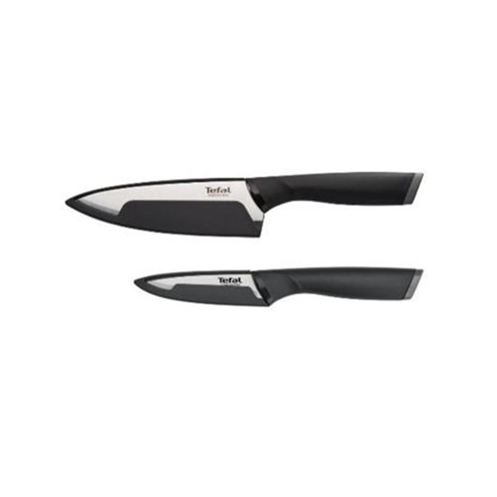 Tefal 法國特福不鏽鋼系列刀具2件組(黑)