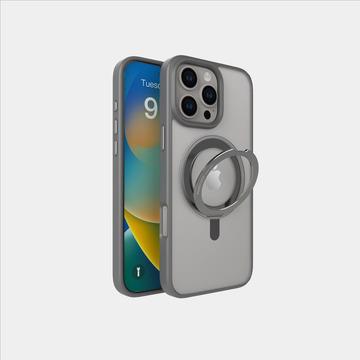 MONOCOZZI i16 Pro 磁吸旋轉支架殼-灰