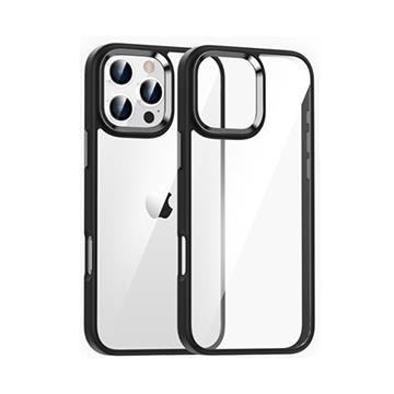 CR i16 Pro Max 金盾高透膚感邊框殼-黑