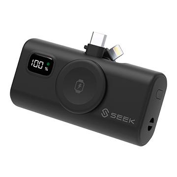 SEEK 三合一快充口袋電源Pro 5000mAh-黑