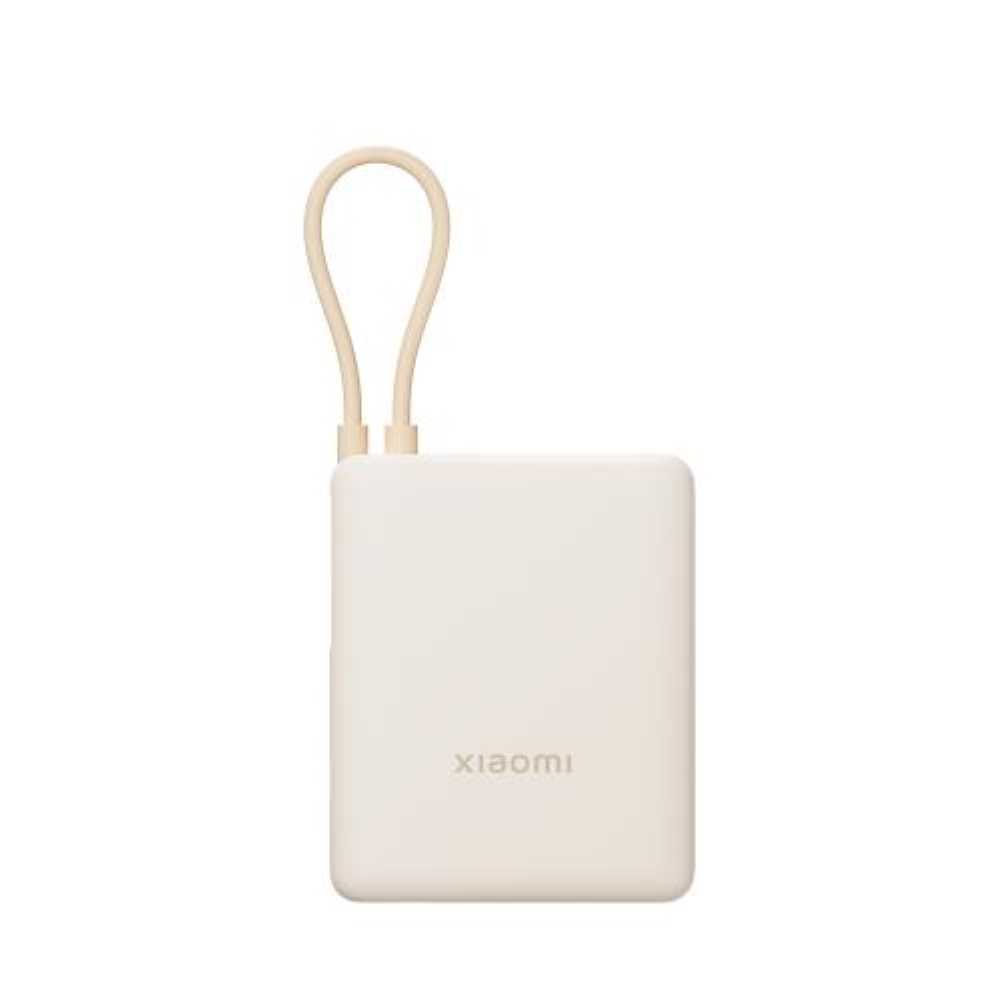 Xiaomi 33W自帶線行動電源10000mAh-淺咖色