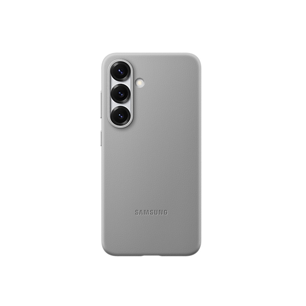 SAMSUNG Galaxy S25 純素皮革保護殼-灰