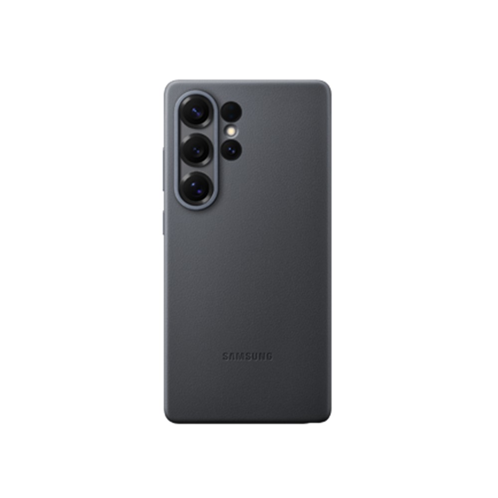 SAMSUNG Galaxy S25U 純素皮革保護殼-黑