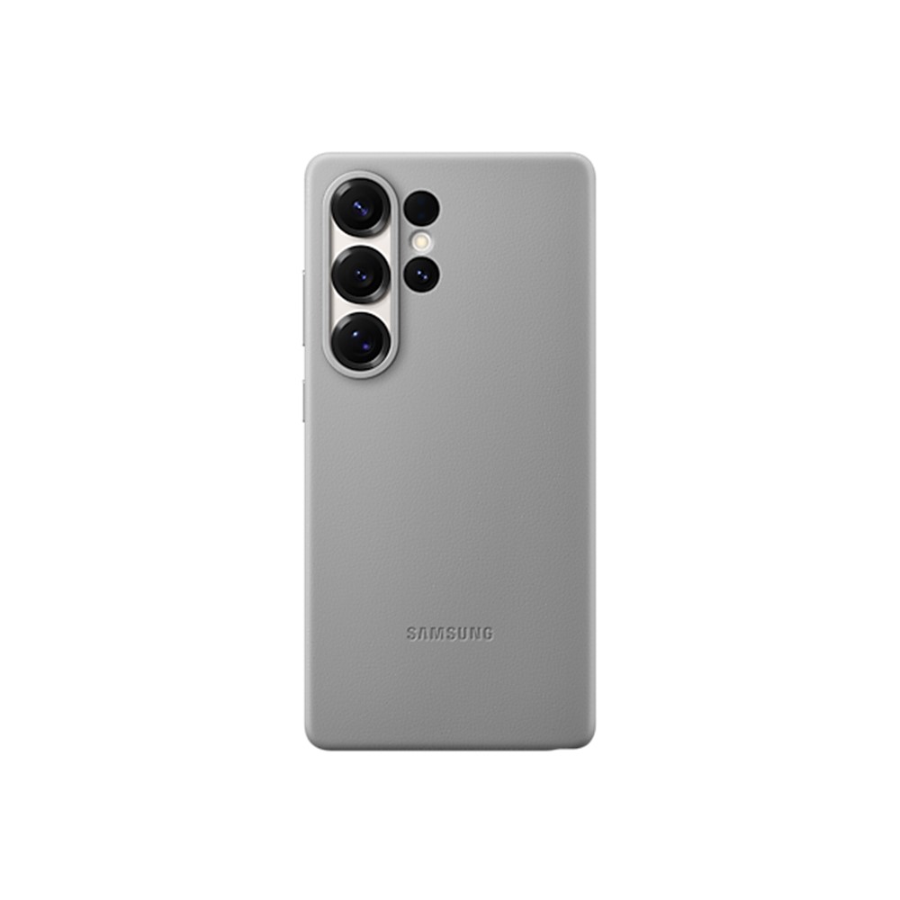 SAMSUNG Galaxy S25U 純素皮革保護殼-灰
