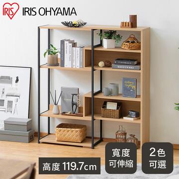 IRIS 開放式伸縮收納架 原木色