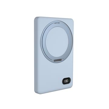 MCK 支架磁吸行動電源5000mAh-寶寶藍
