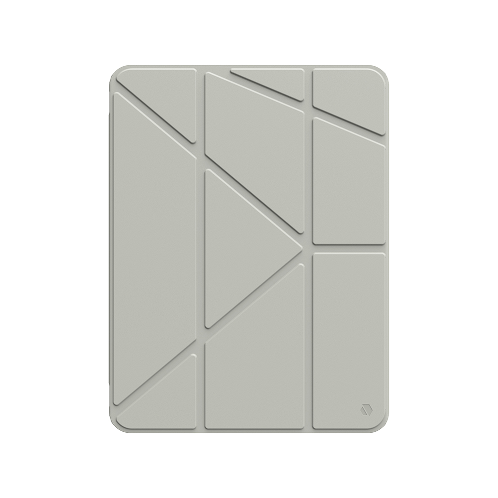 JTL iPad 11吋筆槽透明防摔殼-淺灰