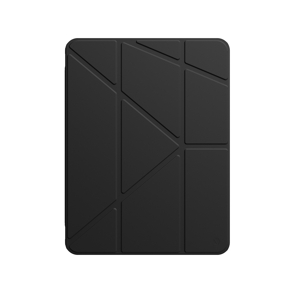 JTL iPad Air 11吋筆槽透明防摔殼-曜黑