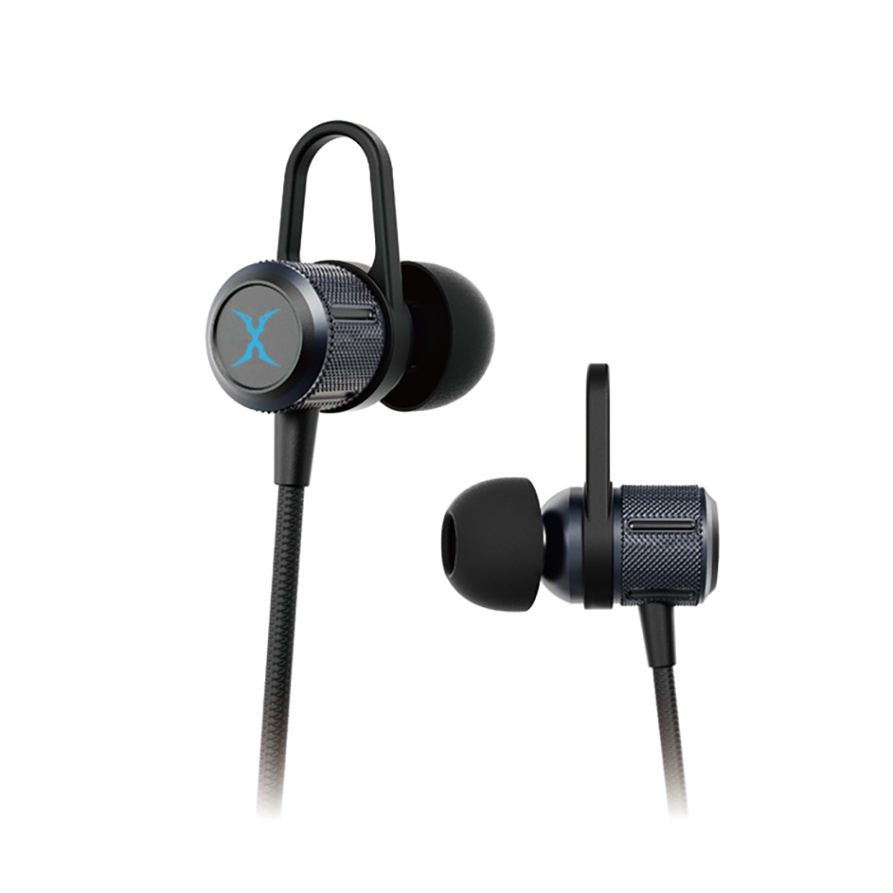 FOXXRAY合金節拍彩光入耳式耳機-鐵灰