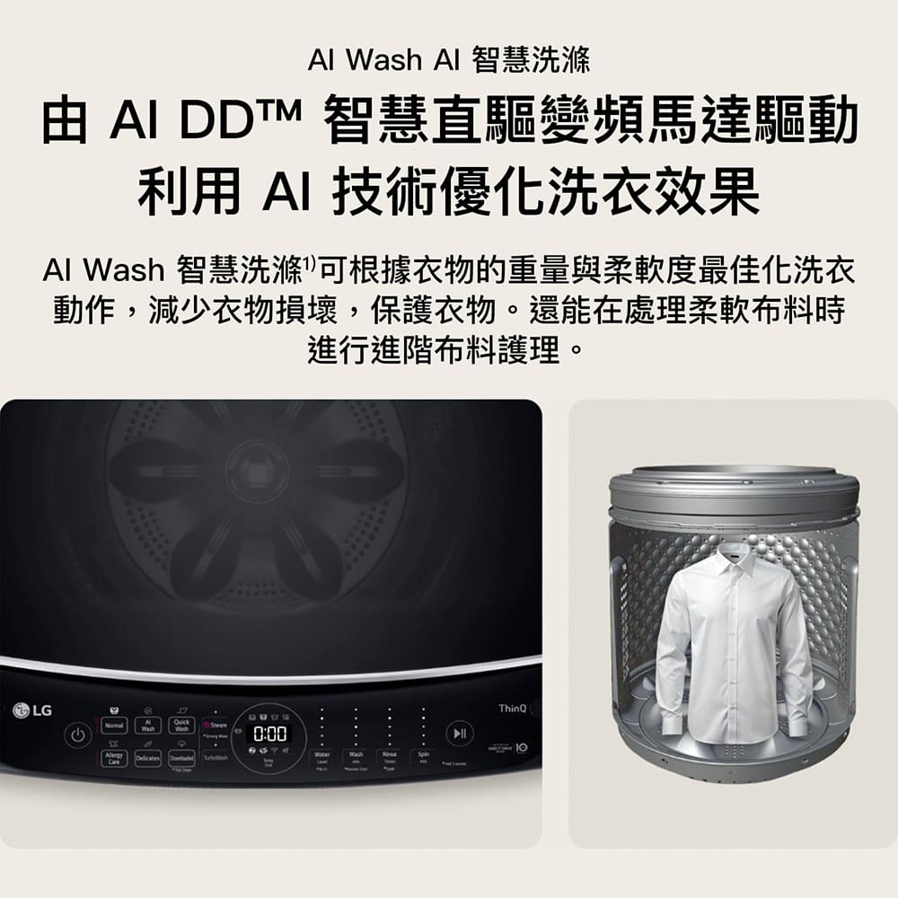 LG 12公斤AIDD蒸氣直驅變頻洗衣機 - 細節圖 2
