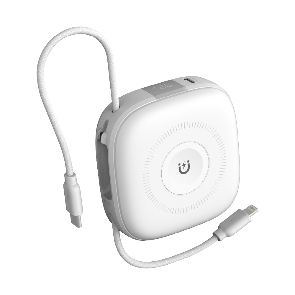 Solide 馬卡龍六合一行動電源10000mAh-白