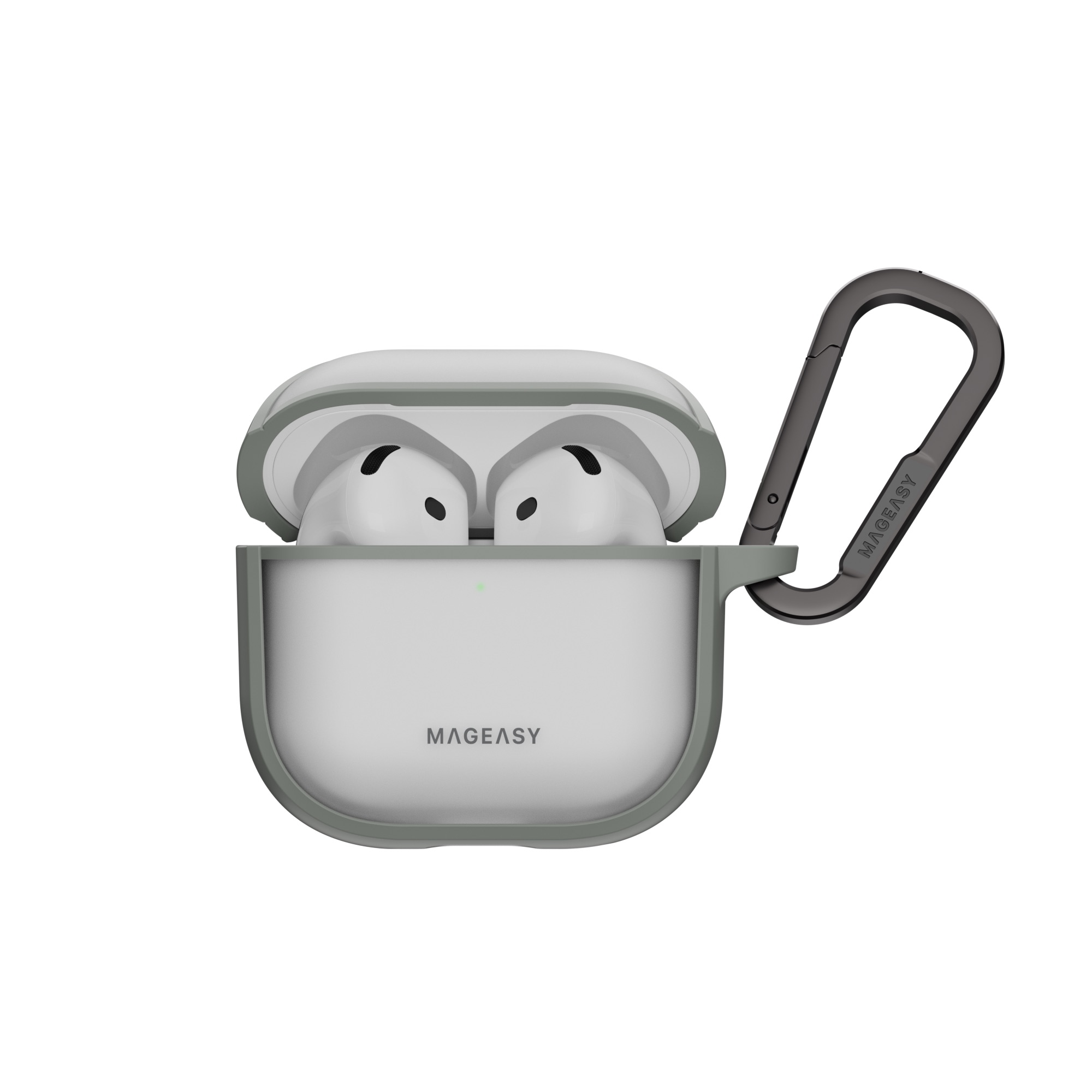 MAGEASY AirPods 4 Roam 霧透耳機殼-灰