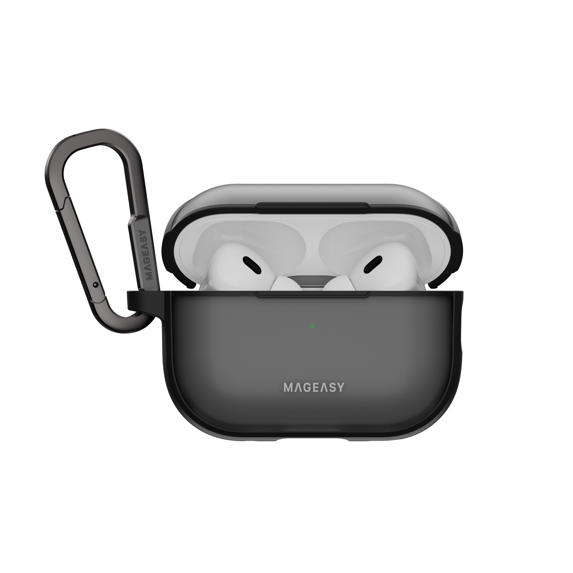 MAGEASY AirPods Pro 2 Roam 霧透殼-黑