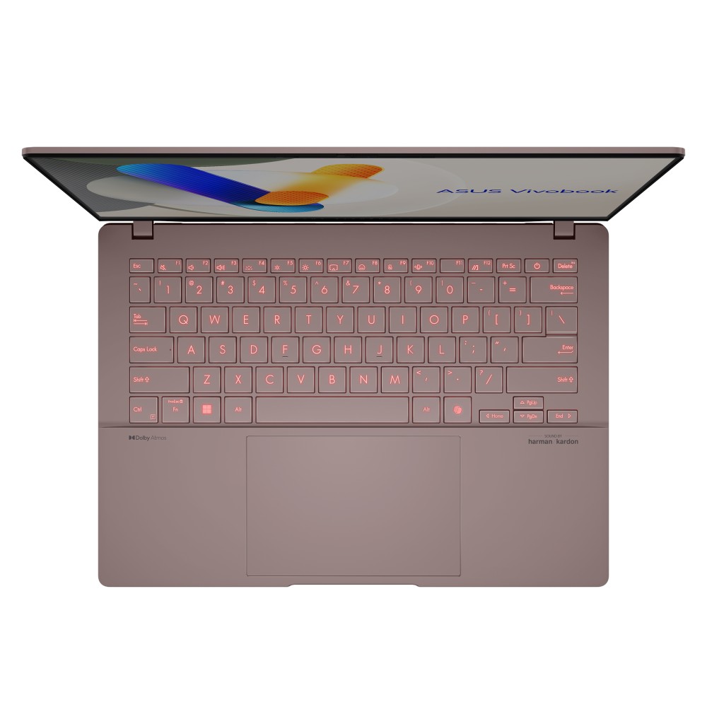 華碩 ASUS Vivobook S14 OLED AI筆電 14" (Intel Core Ultra5-226V/16G/512G/UMA/W11) 玫瑰金 - 細節圖 3