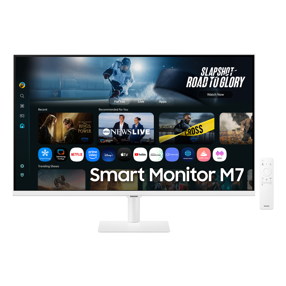 SAMSUNG 32型 AI M7 4K智慧聯網螢幕 白 (HDR10/5W喇叭*2/VA) - 主要圖片