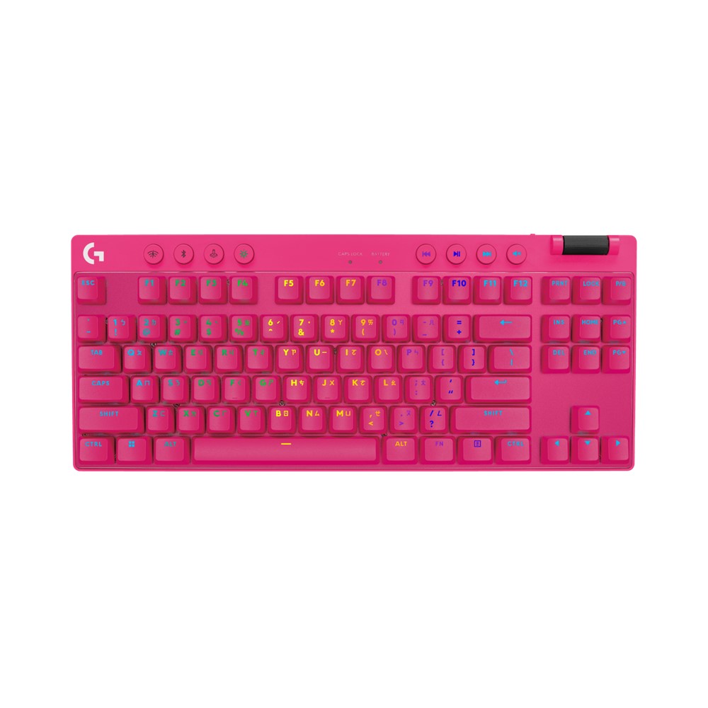 羅技 Logitech PRO X TKL無線機械式遊戲鍵盤-桃紅