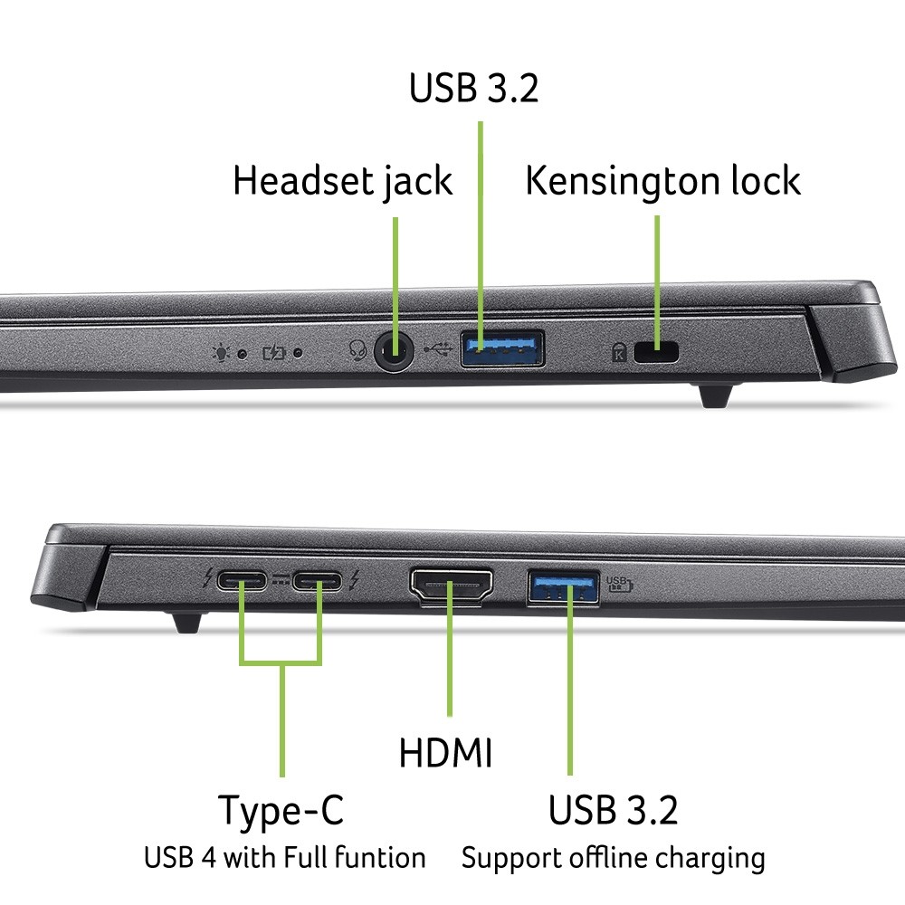 宏碁 ACER Aspire OLED AI筆電 14" (Intel Core Ultra 5-226V/16G/512G/UMA/W11) - 細節圖 4