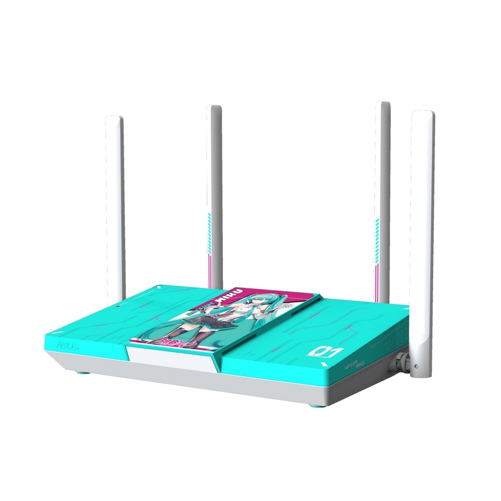 華碩 ASUS 初音聯名款 Wi-Fi 7 雙頻可擴充式路由器 - 細節圖 1