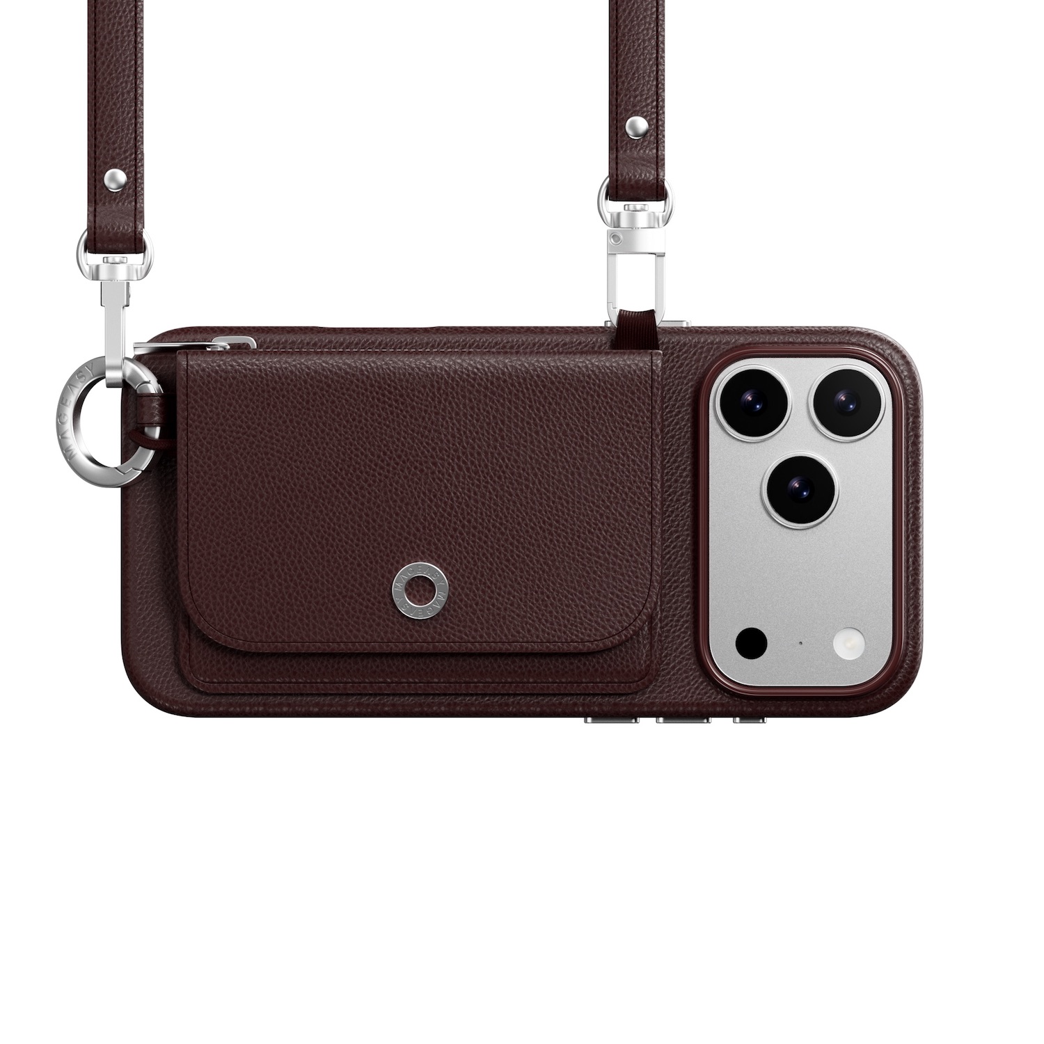 MAGEASY i17 Pro Max Pouch M錢包磁吸殼-紅