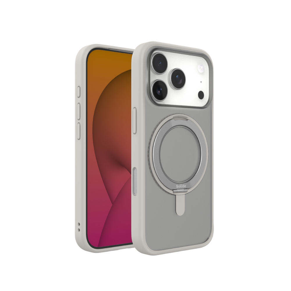 Solide i17 Pro RINGO磁吸支架殼-灰