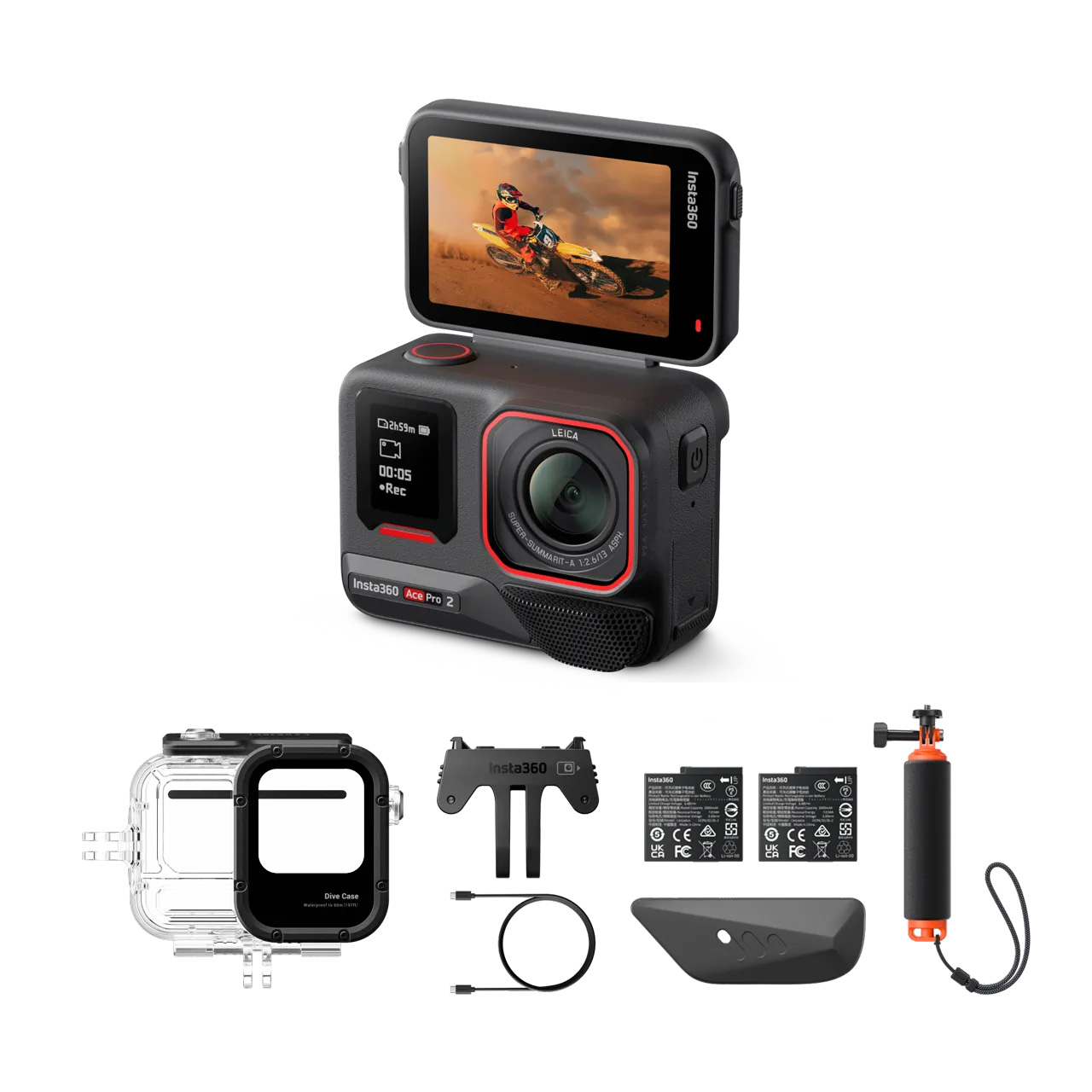 Insta360 ACE PRO2潛水套裝-雙電版