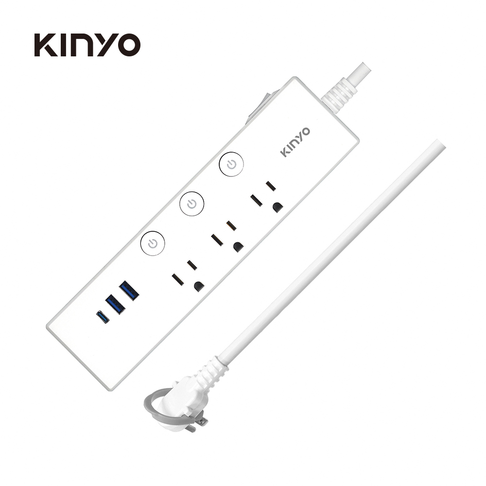 KINYO 4切3座PD延長線-1.8M - 細節圖 1