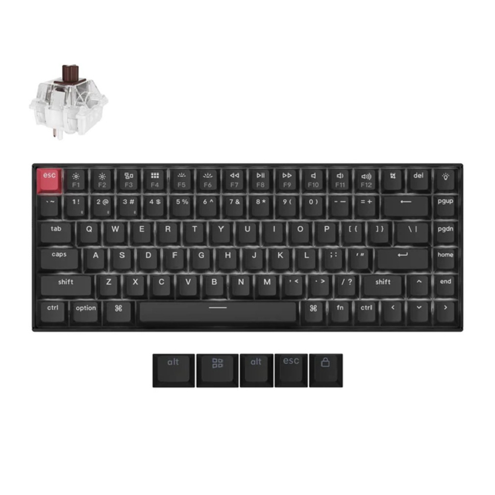Keychron K2X白背光茶軸英文機械鍵盤