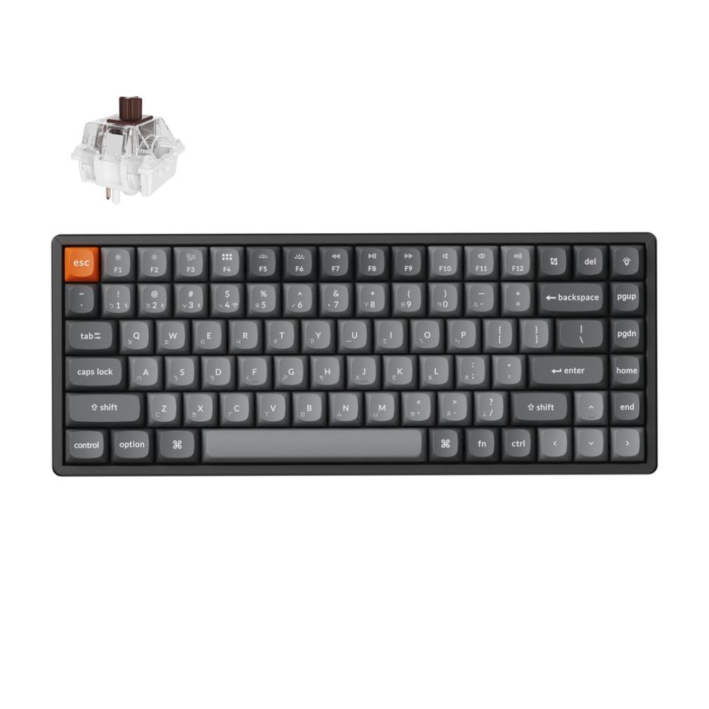 Keychron K2 MAX茶軸RGB熱插拔機械鍵盤