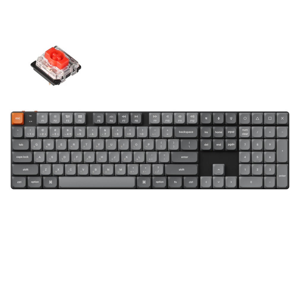 Keychron K5 MAX紅軸RGB熱插拔機械鍵盤