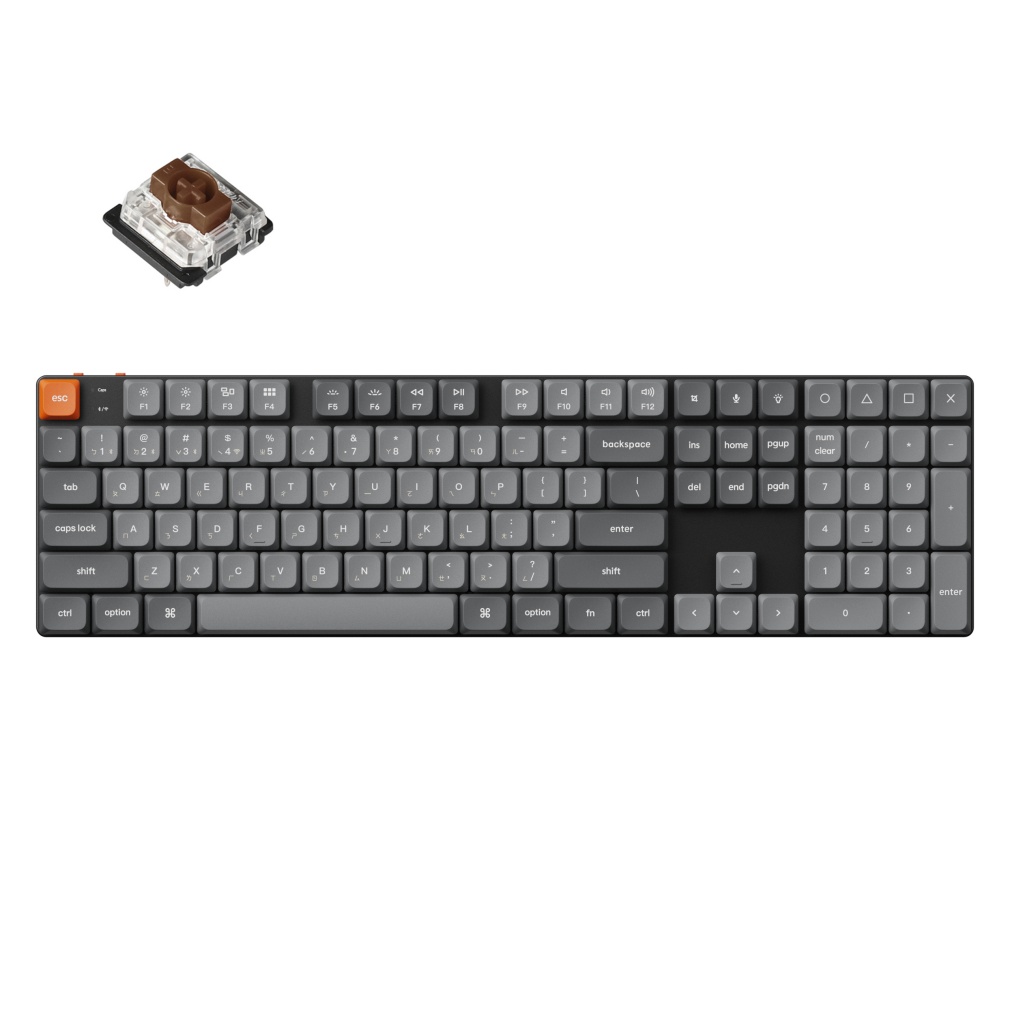 Keychron K5 MAX茶軸RGB熱插拔機械鍵盤