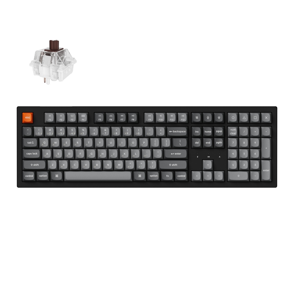 Keychron K10 MAX茶軸RGB熱插拔機械鍵盤