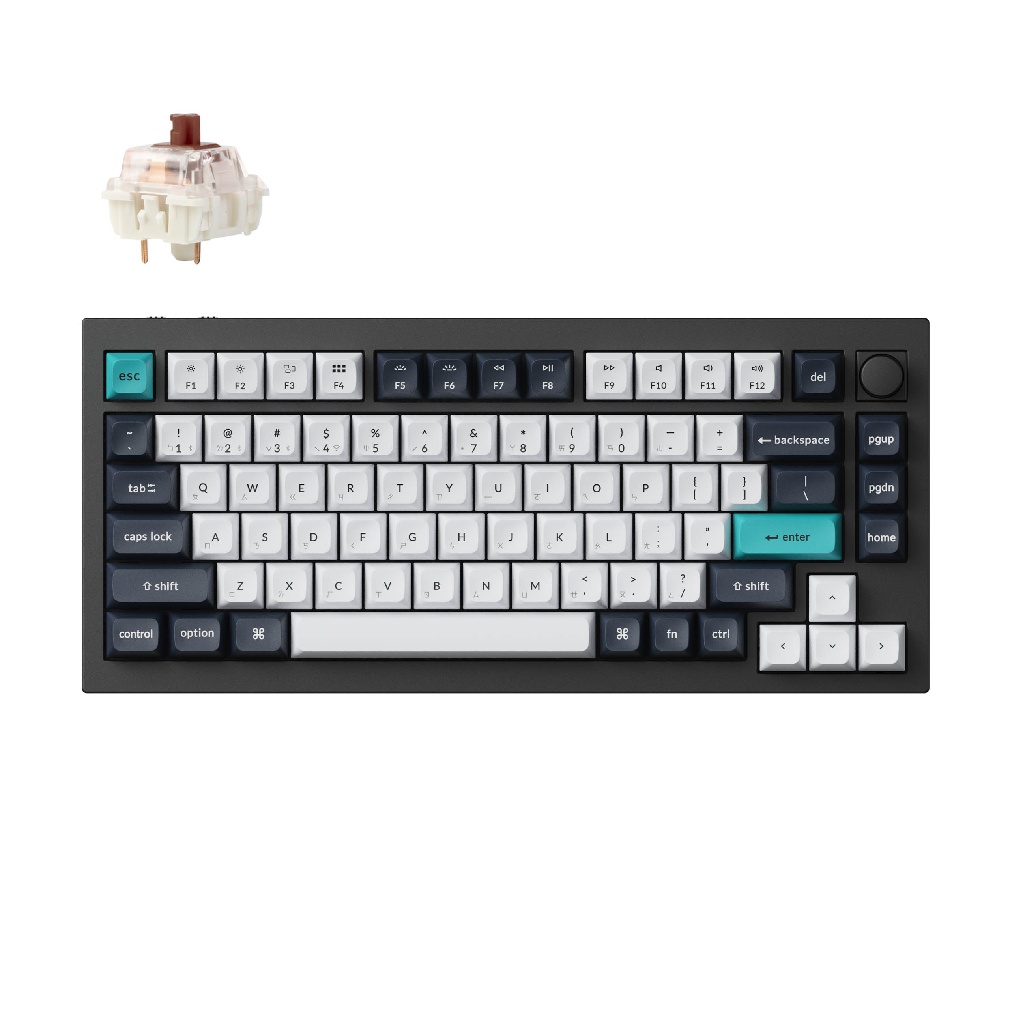 Keychron Q1 MAX茶軸RGB熱插拔機械鍵盤