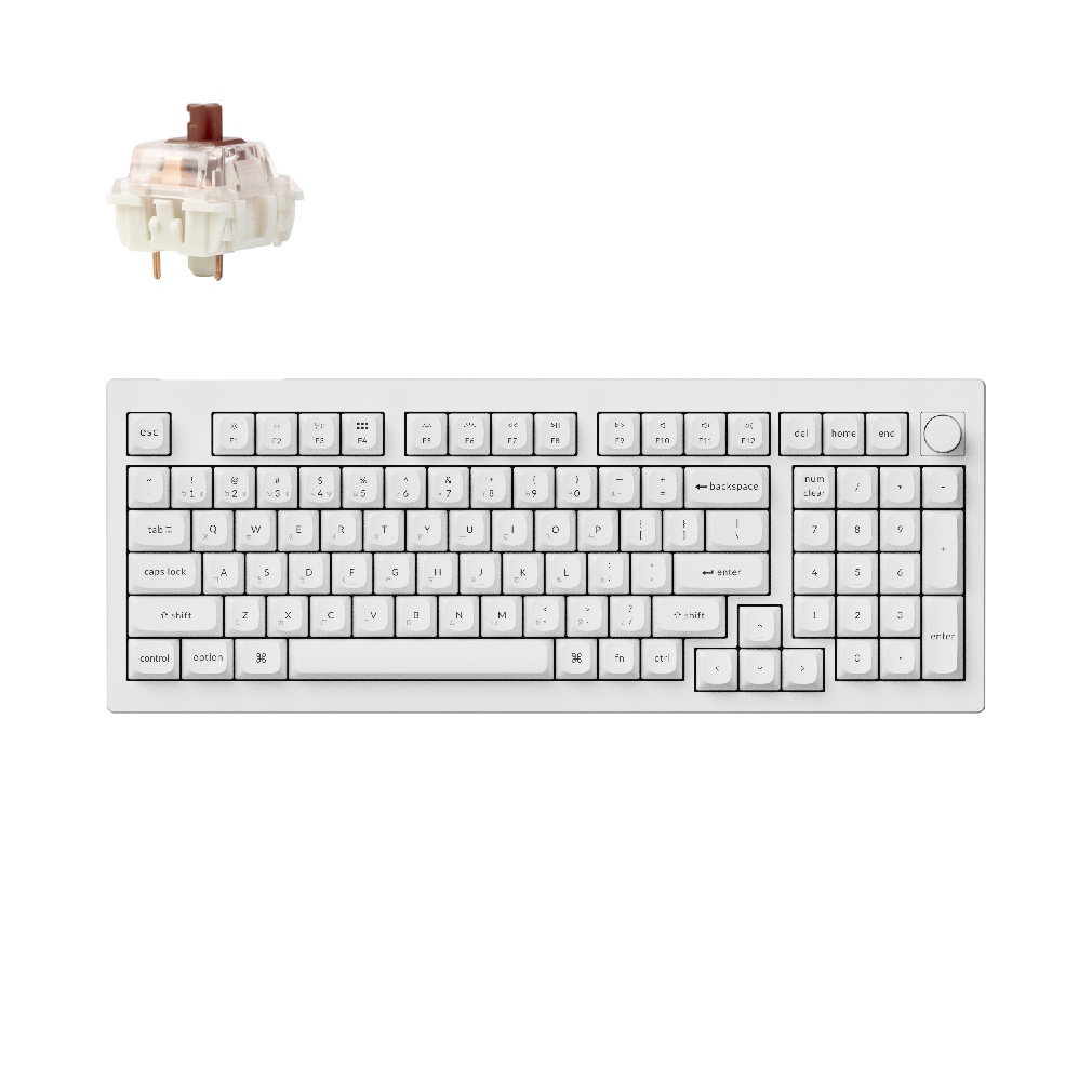 Keychron V5 MAX茶軸RGB熱插拔機械鍵盤