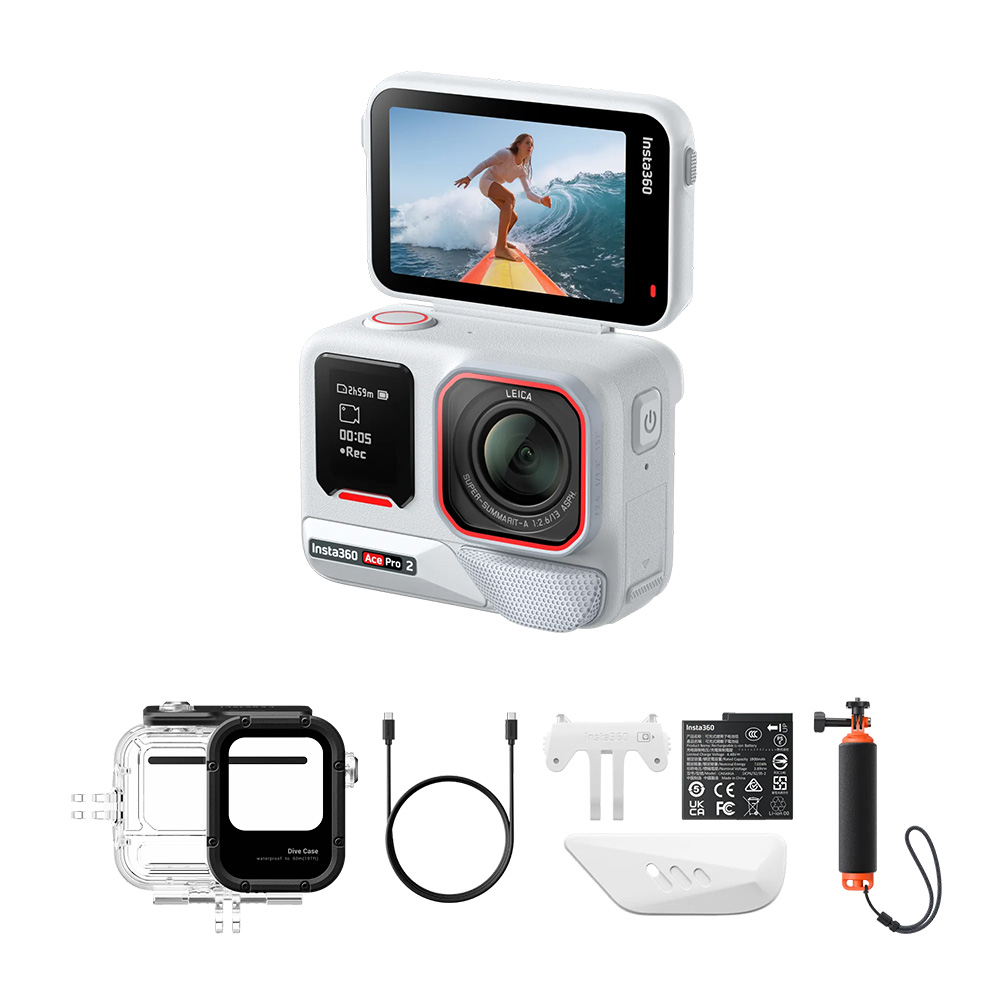 Insta360 ACE PRO2 雪山白 潛水套裝-單電版