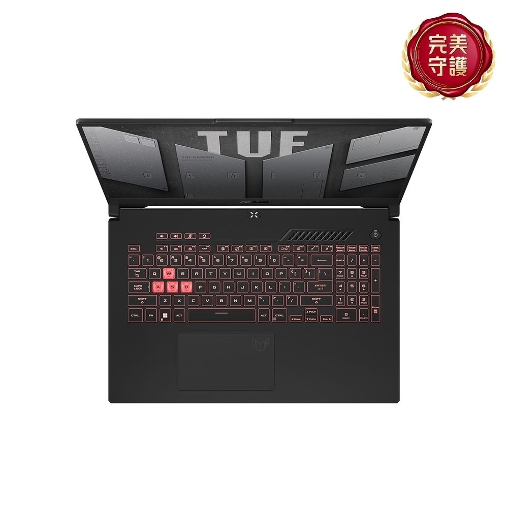 華碩 ASUS TUF AI電競筆電 17.3" (R7-7445HS/16G/512G/GeForce RTX 4050-6G/W11) 灰 - 細節圖 3