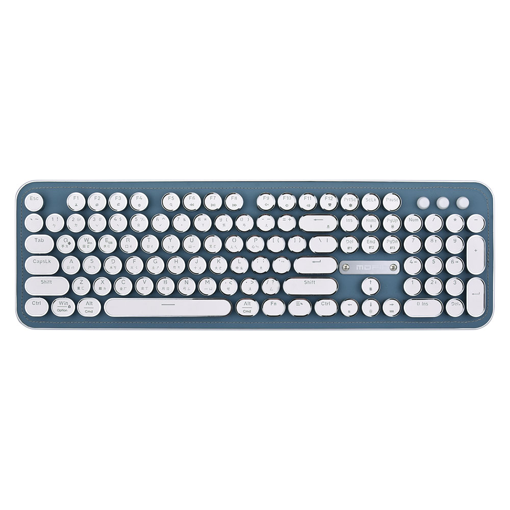 MOFii 三模復古打字機青軸機械鍵盤-藍