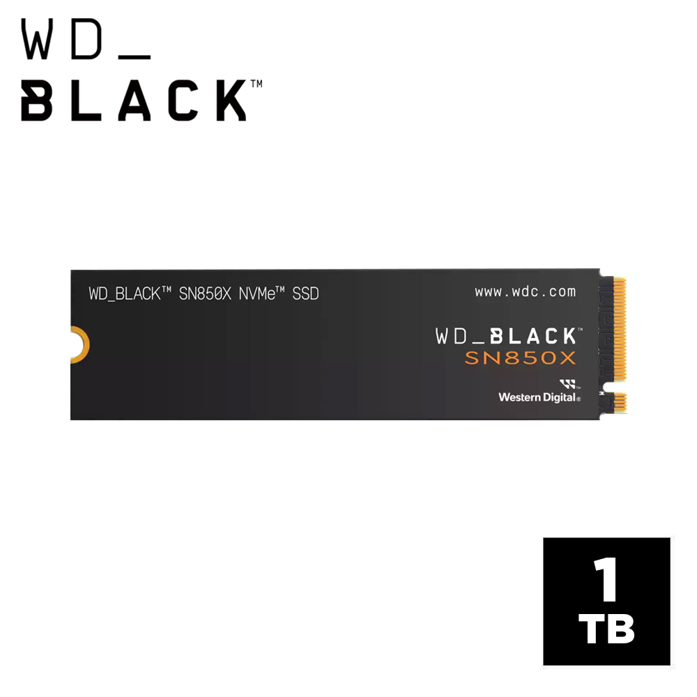 WD SN850X 1TB PCIe M.2 SSD固態硬碟(黑標)