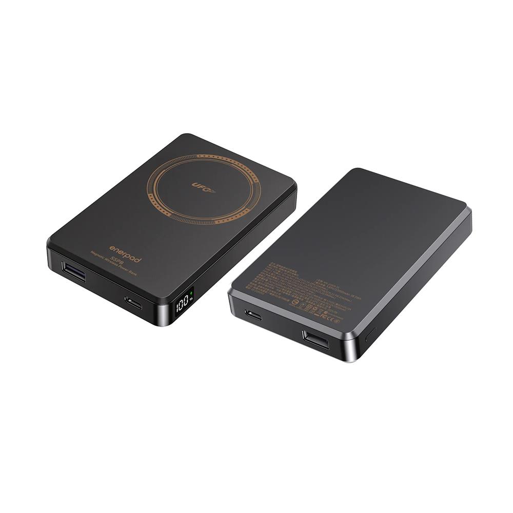 Enerpad UFO磁吸固態行動電源10000mAh-黑