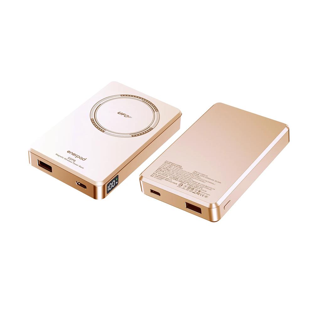 Enerpad UFO磁吸固態行動電源10000mAh-玫瑰