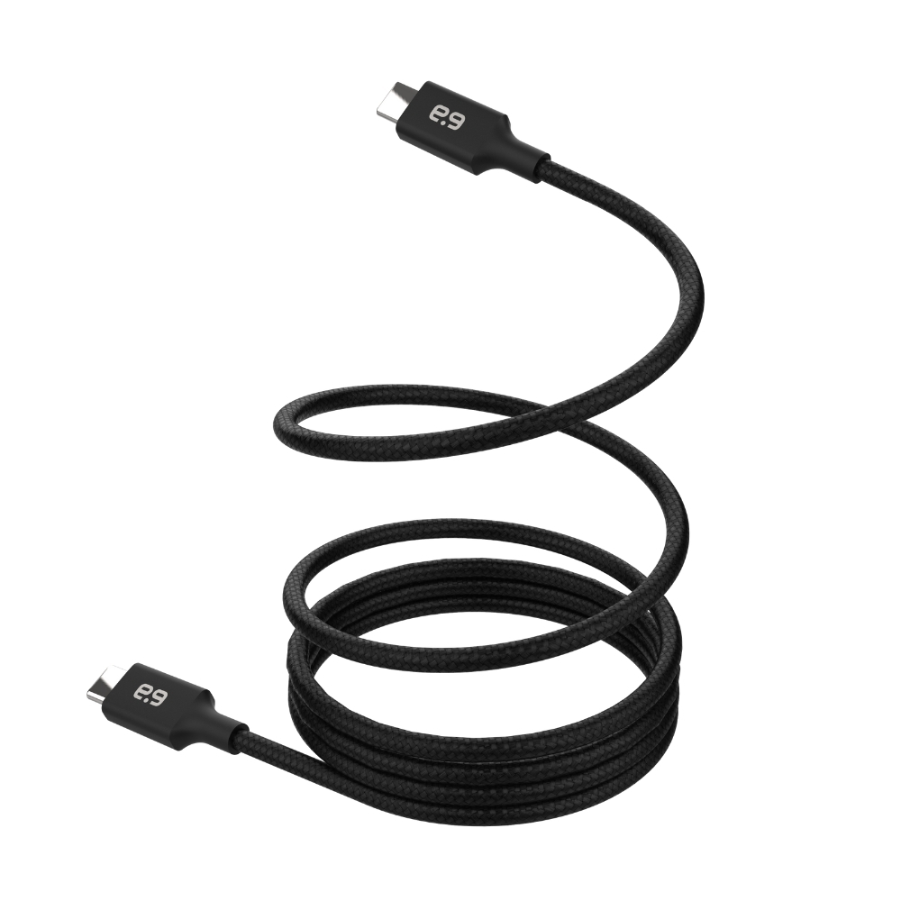 普格爾 C to C 60W磁吸編織線1.2M-黑