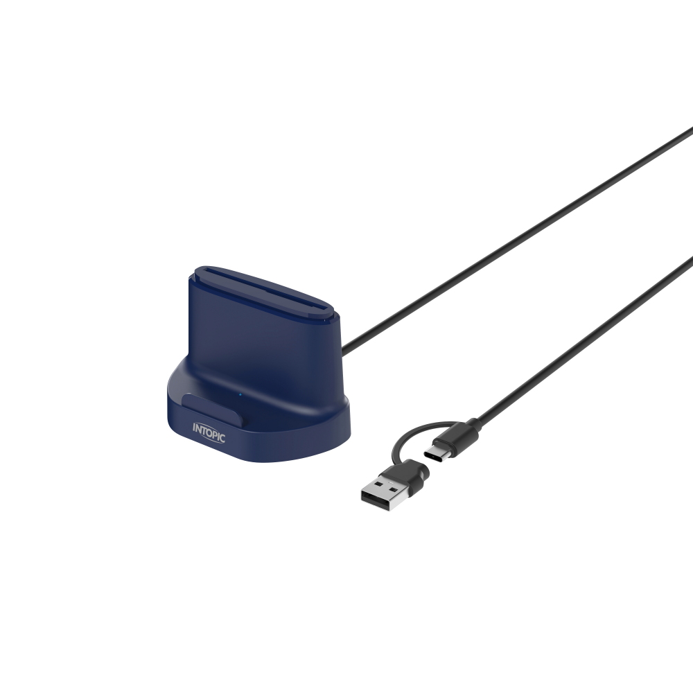 INTOPIC 直立式晶片讀卡機-藍色