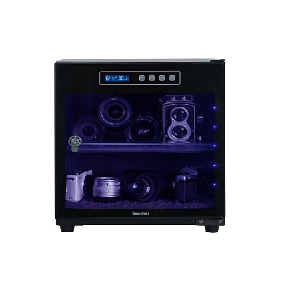 SAMURAI 藍光殺菌電子防潮箱 UVA-040黑