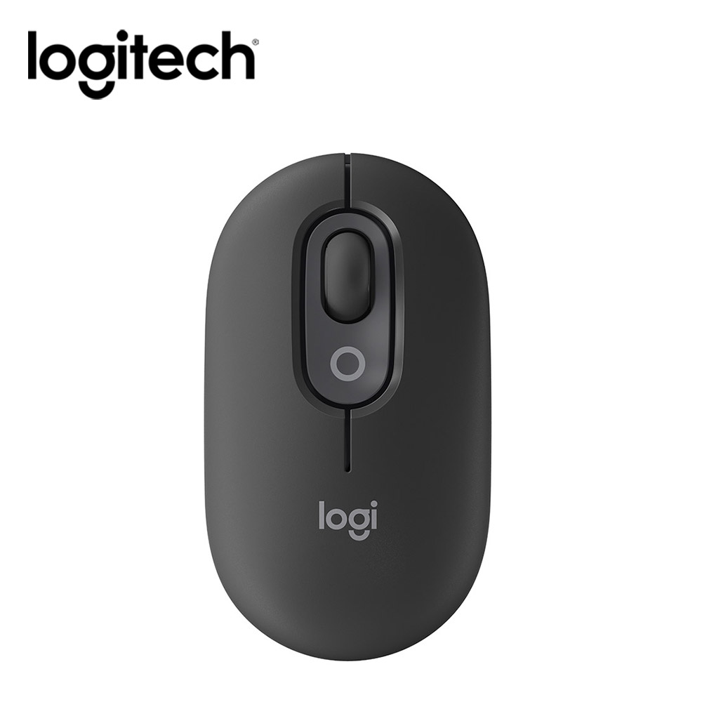 羅技 Logitech POP Mouse無線藍牙滑鼠-石墨黑