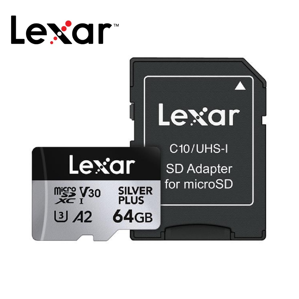 Lexar Silver Plus MicroSDXC 64G記憶卡