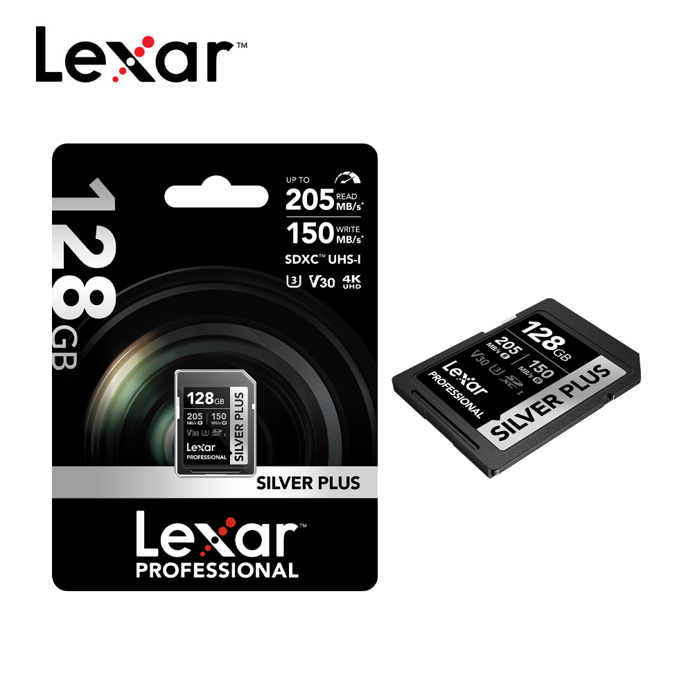 Lexar Silver Plus SDXC UHS-I 128G記憶卡