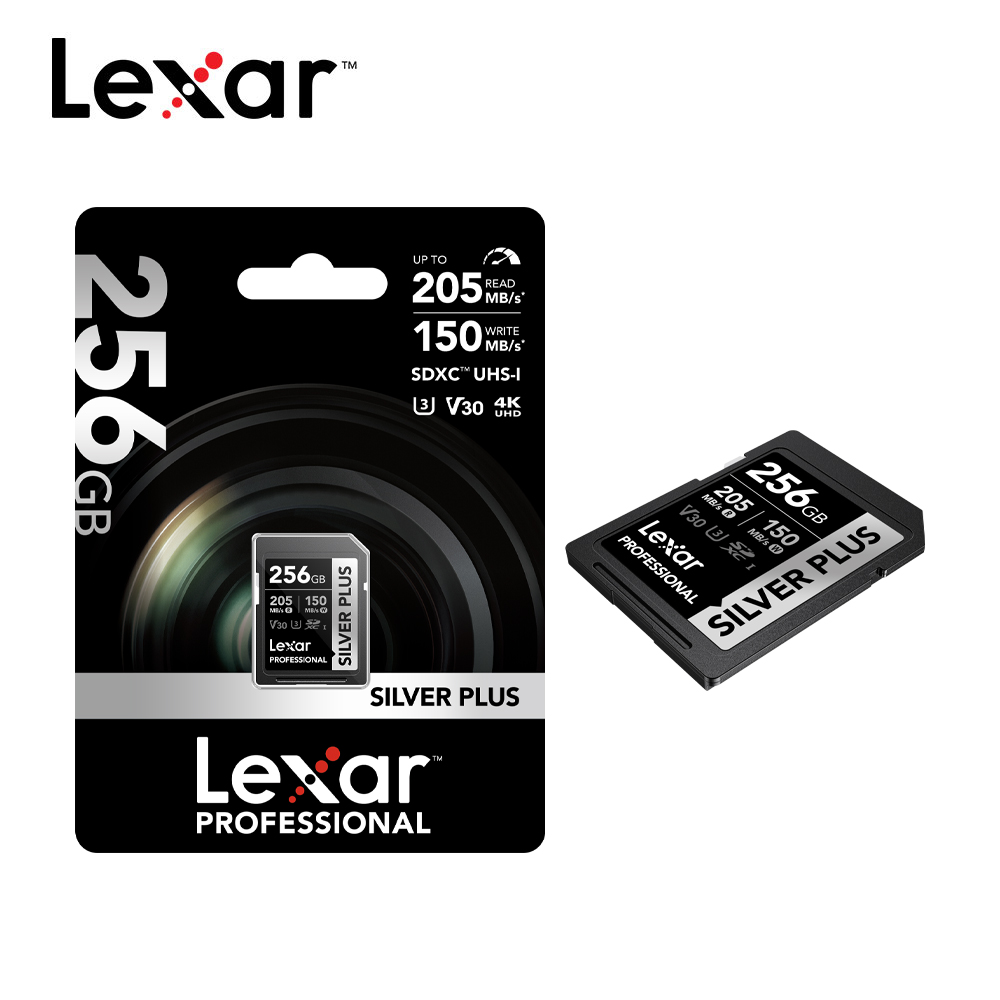Lexar Silver Plus SDXC UHS-I 256G記憶卡